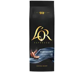 L'OR Espresso Fortissimo 500 g / Zrnková káva / Intenzita 10 / Arabica & Robusta