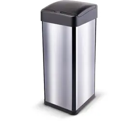 Lamart LT8107 nerez, plast / Bezdotykový odpadkový koš / 50 l / senzor pohybu / USB napájení