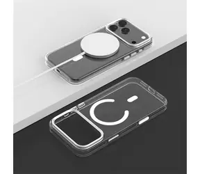 Devia Crystal Shockproof průhledný / Kryt / Apple iPhone 17 Pro Max / MagSafe