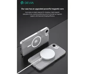 Devia Pure Clear Magnetic čirá / Kryt / Apple iPhone 16e a 17e / magnetický / odolný proti nárazu