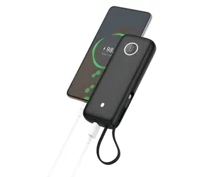 Platinet PMPB2070 černá / Powerbanka / 20 000 mAh / 70W Power Delivery / USB-C + USB-A / kabel USB-C 1 m