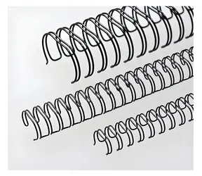 Eurosupplies Kovové hřbety 8mm černá / pro 36–50 listů - 80 g papíru / 100 ks