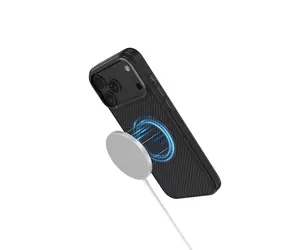 Comma Kevlar Magnetic Shockproof Case iPhone 17 Pro Max černá / Kryt / Kevlar / magnetický / odolný proti nárazu