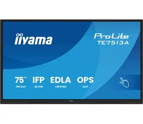 75" iiyama Interaktivní dotykový displej / IPS / 4K UHD / 40bodový dotyk / Android 14 / Wi-Fi 6