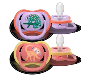 Philips Avent Ultra air SCF349/47 dívka / Dudlík / 18m+ / 2 ks