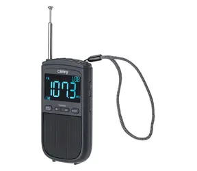 Camry CR 1905 černá / Přenosné rádio / FM/AM / USB nabíjení / Budík / LCD displej