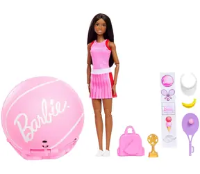 MATTEL JMY56 Barbie Team Roll & Reveal Tenistka / Panenka / vyskakovací mechanismus / 5-12 let