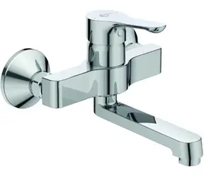 Ideal Standard Umyvadlová nástěnná baterie chrom / Umyvadlová baterie / Otočný výtok 130 mm / Keramická kartuše 35 mm