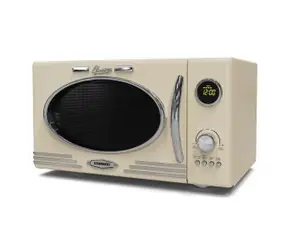 Melissa Mikrovlnná trouba s grilem krémová / 800 W / 23 l / 12 programů / 5 úrovní výkonu / 60min časovač