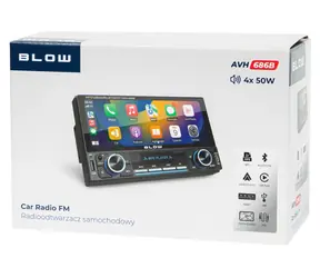 BLOW AVH-686B černá / Autorádio / Bluetooth / RDS / MP3 / USB / microSD / 6,9" displej