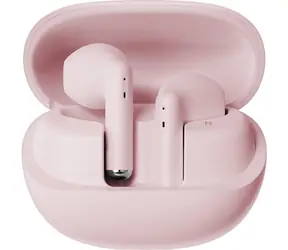 Niceboy Beans 4 Sakura Pink / Bezdrátová sluchátka s mikrofonem / Bluetooth 5.4 / IPX4 / nabíjecí pouzdro