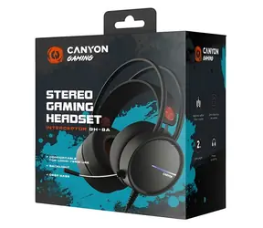 CANYON GH-8A Interceptor černá / Herní headset / USB / 2x 3.5mm jack