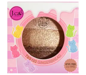 J.Cat Beauty TRIPLE CROWN Baked Shadow Gingerbread / Oční stíny / pečená formule / 3 odstíny