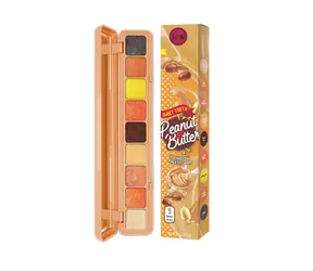 J.Cat Beauty Sweet Tooth Peanut Butter / Paletka očních stínů / 9 odstínů / se zrcátkem