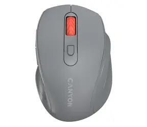Canyon OnClick 20 šedá / Bezdrátová optická myš / 2.4 GHz / 1600 dpi / 6 tlačítek / tichá