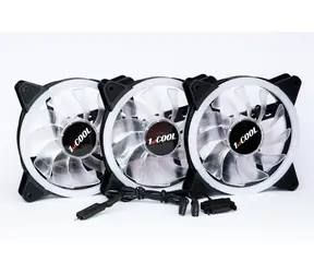 1stCOOL AURA EVO 1 ARGB / Sada ventilátorů / 120 mm / 3 ks / ARGB / řadič