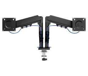 Tracer Double Armflex černá / Stolní držák monitoru a notebooku / VESA 100x100 / 13-32" / nosnost 18 kg