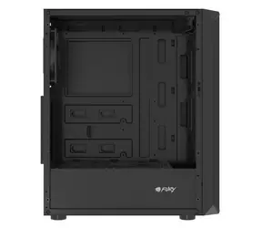 Fury Shobo SH4F černá / PC skříň / Midi Tower / ATX / micro-ATX / Mini-ITX / temperované sklo / bez zdroje