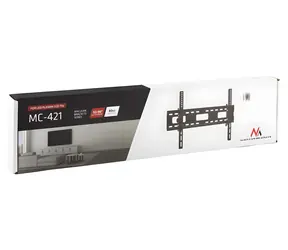 Maclean MC-421 černá / Nástěnný držák pro TV / 32-90" / VESA 600x400 / náklon / nosnost 80 kg