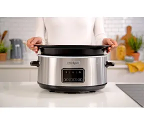Crockpot CSC112X stříbrná / Pomalý hrnec / 6,5 l / 220 W / dotykové ovládání