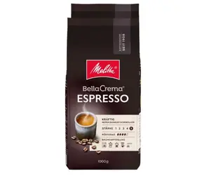 Melitta BellaCrema Espresso 1 kg / Zrnková káva / 100% Arabika