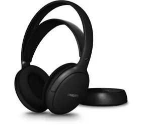 Philips SHC5200M2/12 černá / Sluchátka k televizi / Bezdrátová / 2.4 GHz / výdrž 30 h