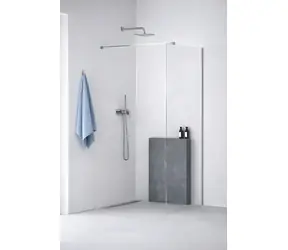 Kielle Sprchová zástěna Walk-In 110x200 cm chrom/čiré sklo / Sprchová zástěna / 6mm sklo / AntiCalc