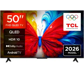 50" TCL 50S5L černá / Televize / QLED / 4K UHD / Android TV / Wi-Fi / BT / LAN / 2x HDMI / 20W repro