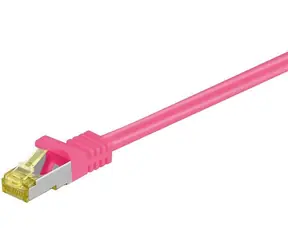 Goobay růžová / Patch kabel / S/FTP / Cat 7 / 0,5 m / LSZH
