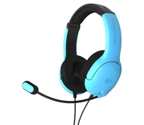 PDP Airlite modrá / Herní sluchátka s mikrofonem / Stereo / 40mm měniče / PS4/PS5/PC