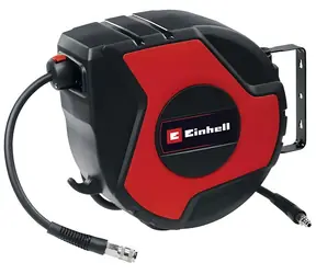Einhell TC-PH 150 černá/červená / Naviják hadice na stlačený vzduch / 15 m / 16 bar / automatické navíjení