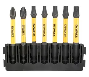 DeWalt sada prodloužených bitů 7 ks / Bity / 57 mm / PH2, PZ2, T20, T25, T30