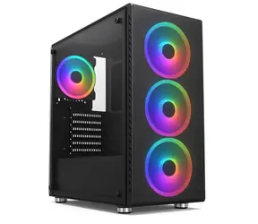 1stCOOL Rainbow 4 černá / Skříň PC / Mid Tower / ATX / zdroj 650W 88+ / 4x 120mm fan / průhledná bočnice
