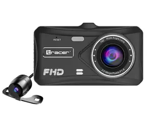 Tracer 4TS FHD Crux černá / Duální kamera do auta / Full HD / 4" dotykový IPS / G-senzor / parkovací režim