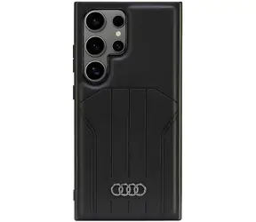 Audi Zadní kryt pro Samsung Galaxy S24 Ultra černá / Pouzdro / MagSafe / Umělá kůže