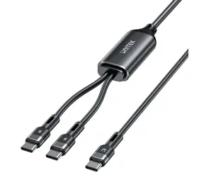 Unitek silikonový kabel USB-C - USB-C černá / Nabíjecí kabel / PD 100W / 1,8 m