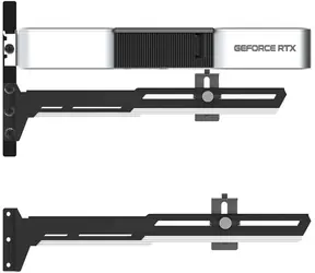 1stCOOL GPU Holder černá / Držák grafické karty / kovový / nastavitelný / 280×52 mm
