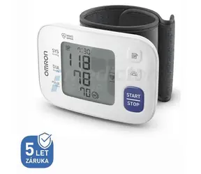 OMRON RS4 černá/bílá / Digitální tonometr na zápěstí / paměť 1 uživatele