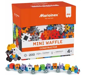 MARIOINEX Stavebnice Mini Waffle / 200 dílků / od 4 let