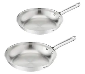 Tefal Duetto On B866S234 / Sada pánví / 2 ks / 24 a 28 cm / nerez / indukce