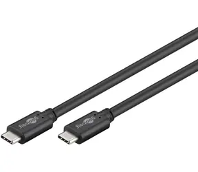 Goobay 67975 černá / Kabel USB-C - USB-C / 0.5 m / USB 3.2 Gen1 / 5 Gbps / 3A PD