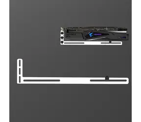1stCOOL GPU Holder bílá / Držák grafické karty / hliníkový / 280x62 mm