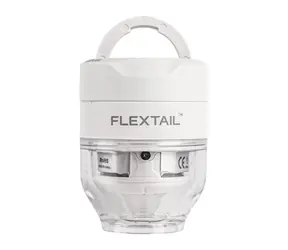 Flextail Tiny Pump 3X bílá / Přenosná vzduchová pumpa / tlak 5 kPa / LED svítilna / USB-C