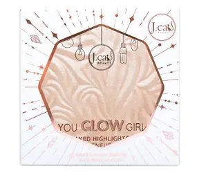 J.Cat Beauty Rozjasňovač You Glow Girl Seaside Frost / Pečená formule / Třpytivé pigmenty