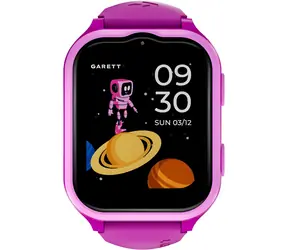 Garett Kids eSIM 4G růžová / Dětské hodinky / 1,69" AMOLED / krokoměr / eSIM / IP67 / Android & iOS