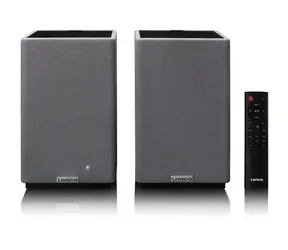 Lenco SPB-240BKGY šedo-černá / Regálové reproduktory / 2.0 / 80 W RMS / Bluetooth 5.3 / USB