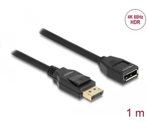 Delock DisplayPort 1.2 prodlužovací kabel 1 m / Prodlužovací kabel / 4K 60 Hz