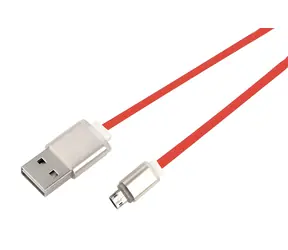 NetX kabel Micro USB červený / Nabíjecí a synchronizační kabel / oboustranné konektory