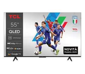 55" TCL 55P7K Titanová / Televize / QLED / 4K UHD / Google TV / DVB-T2/C/S2 / HDMI / Wi-Fi / 20W repro