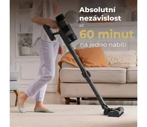 AENO SC2 / Tyčový aku vysavač / Turbo kartáč / LED / AI regulace sacího výkonu / výdrž 60 min